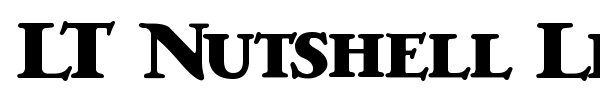 LT Nutshell Library font preview